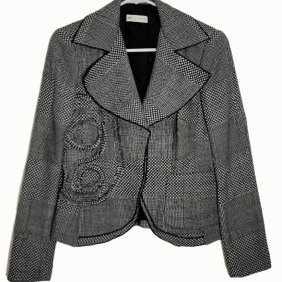 Zucchero designer jacket high quality, tweed mix pattern pockets - Picture 1 of 8
